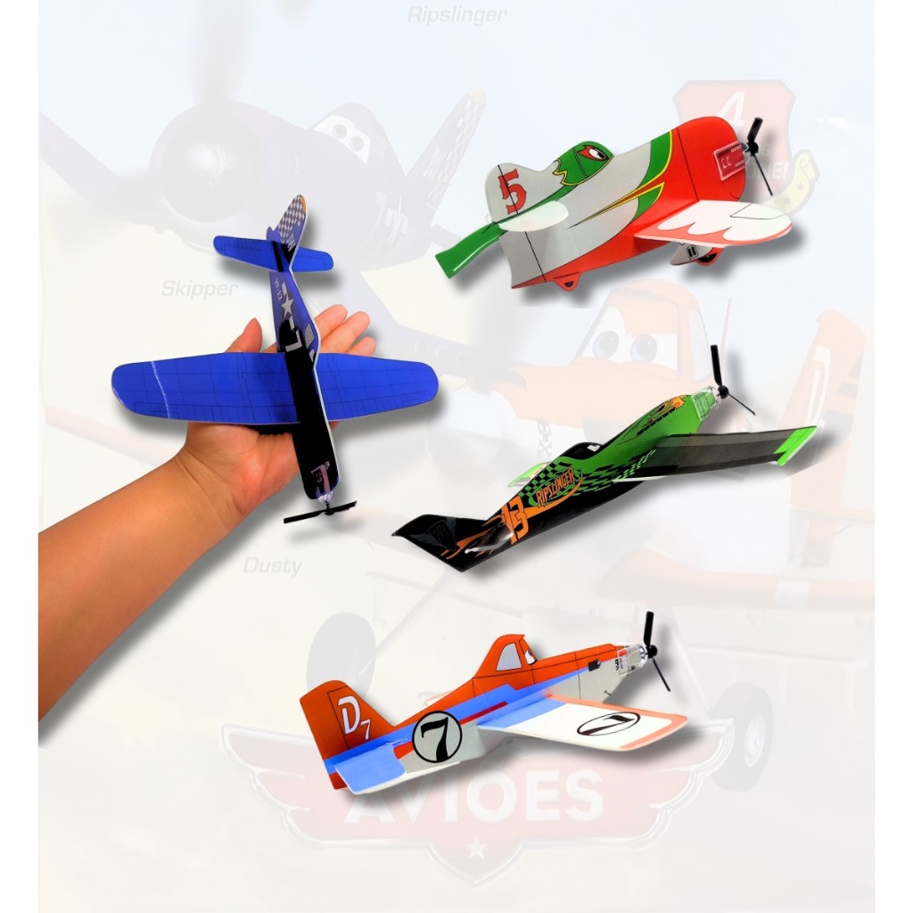 10 Avião Planador Para Kit Festa Aniversario dia da Criança Prenda — Games e Brinquedos