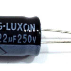 10 Capacitor Eletrolítico 22X250 22uf 250v Para Driver Cone Corneta