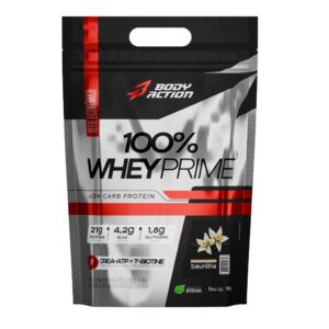 100% Whey Protein Concentrado Prime Com Creatina Refil 900g Bodyaction