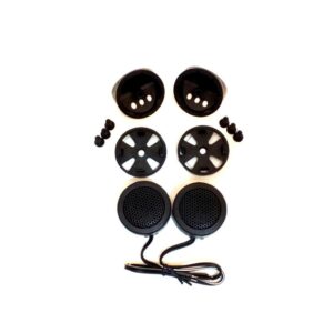 2 Pares Mini Tweeters de Alta Frequência Painel Porta Coluna Auto