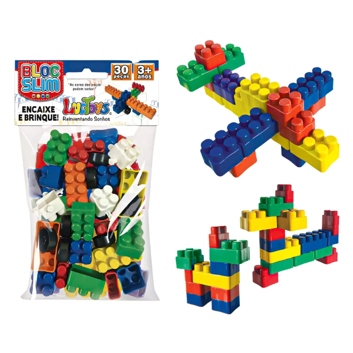 25 Pct Bloco De Montar 16 Peças Brinquedo Educativo Infantil Didático