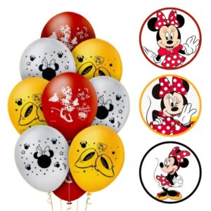25~125 Balão Minnie Mouse Festa Redondo 9 Pol. Regina