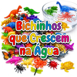 30 Bicho Cresce Na Aguá Brinquedo Infantil Kit Festa Lembrancinha
