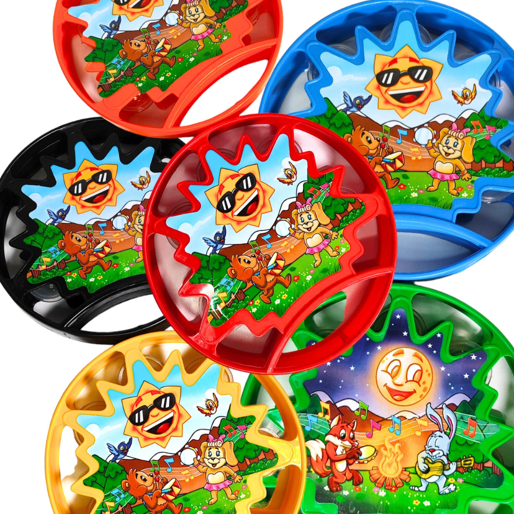 5 Pandeiro Infantil Brinquedo Musical Educativo Instrumento Para