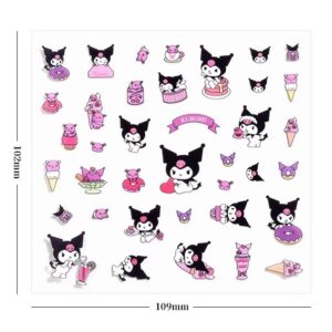 Adesivo Aleatório Para Fone De Ouvido Série Kuromi Cartoon Adesivos