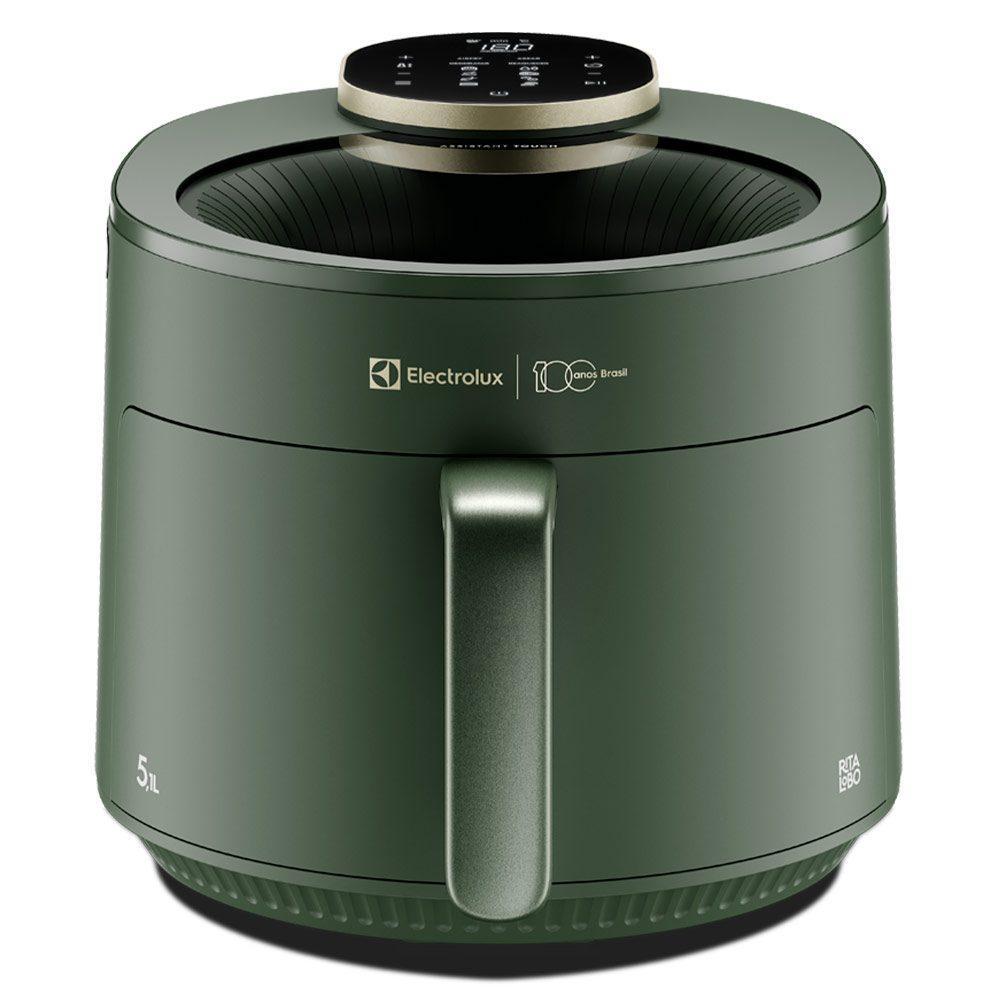 Air Fryer Electrolux por Rita Lobo 5,1L Verde Expert com Visor Linha
