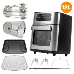 Air Fryer Oven Nakasaki 12L Digital Preto 1700W Antiaderente Sem Oleo