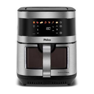 Air Fryer Philco 9L Visor Glass Painel Digital PAF90C 110V
