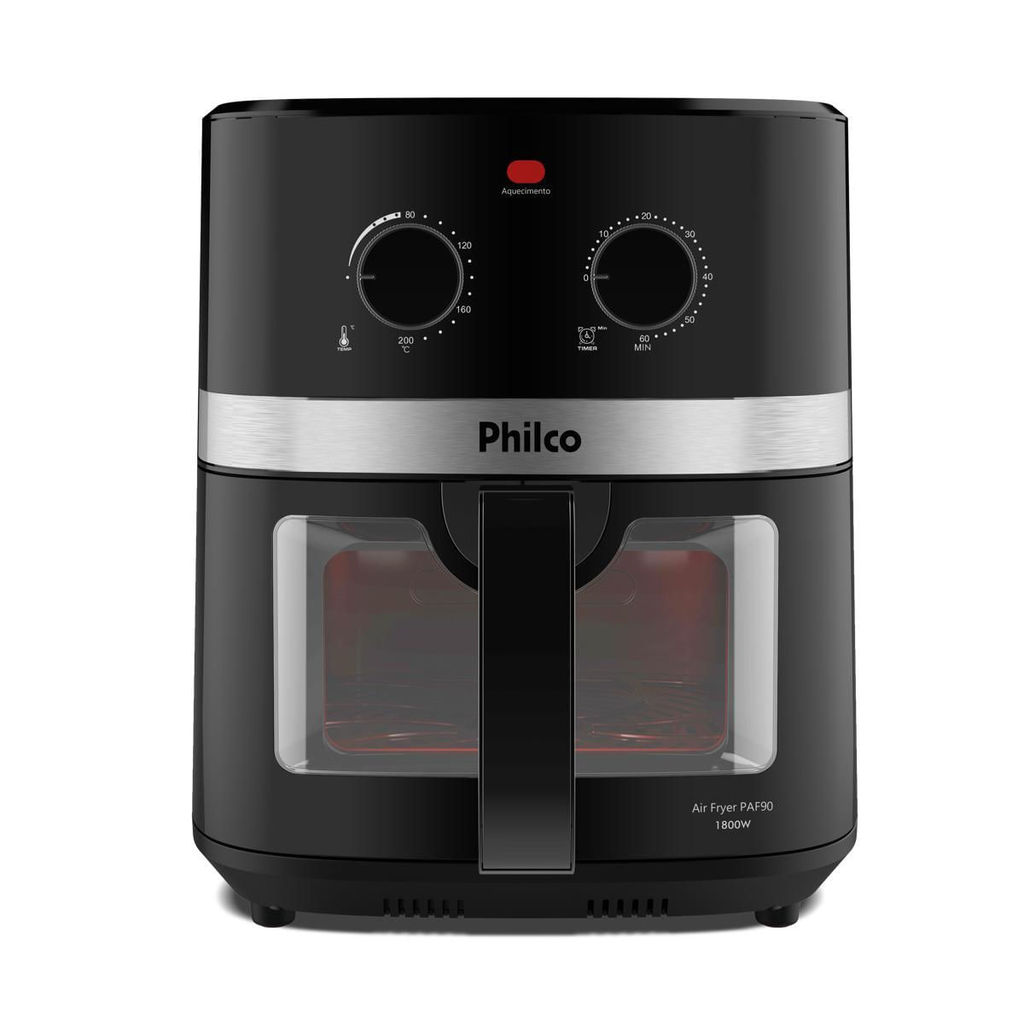 Air Fryer Philco 9L Visor Glass Redstone 1800W