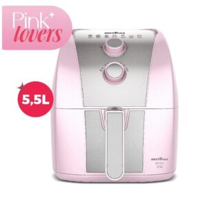 Air Fryer Rosa Britânia 5,5L Cesto Pinkstone 1500W