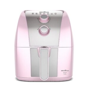 Air Fryer Rosa Britânia 5,5L Sem Óleo 1500W 110V
