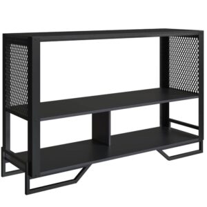 Aparador Industrial PlacaEPonto 2 Prateleiras 134cm Mdp Preto
