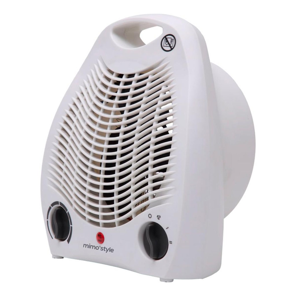 Aquecedor de Ambiente Portátil a Ar Ventilador Quente Branco 3 em 1
