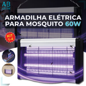 Armadilha Elétrica para Mosquito 60W Mata Insetos Luminária Led com