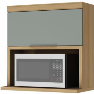 Armrio Areo Marquesa em Mdf 15mm com Nicho para Micro-ondas 1 Porta e