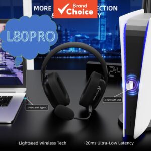 Attack Shark L80PRO Fone de Ouvido Gaming 3 em 1, conexão mais