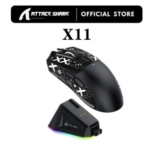 Attack Shark X11 Lightweight Wireless Gaming Mouse with RGB Charging