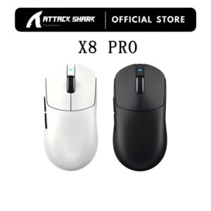 Attack Shark X8 Pro Mouse Para Jogos Sem Fio PixArt PAW3395PRO Sensor