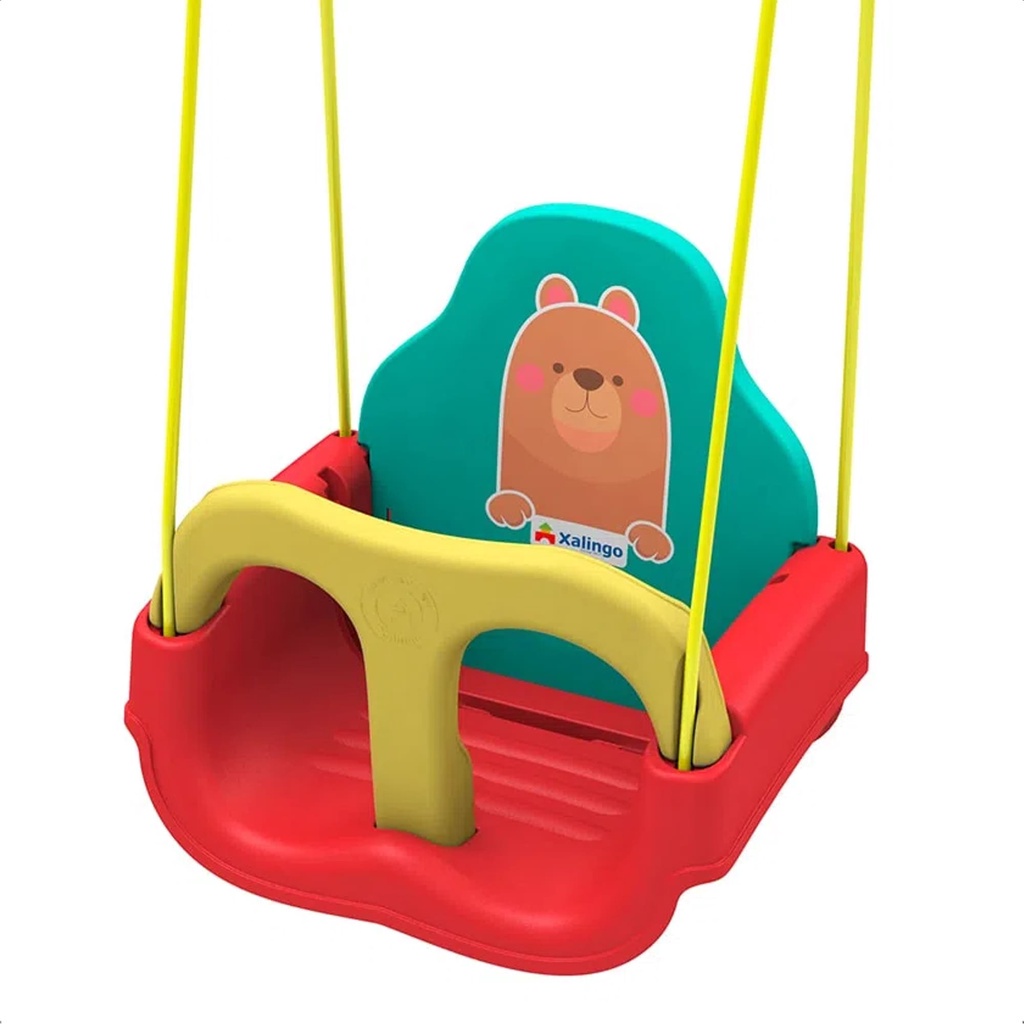 Balanço Infantil Ursinho Até 23kg Com Cinto de Segurança Xalingo