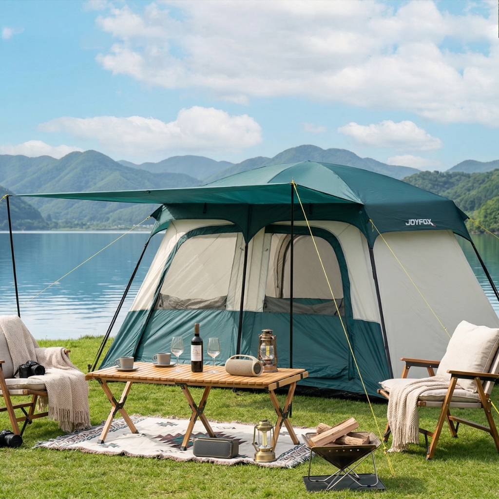 Barraca Camping 5-8 Pessoas Tenda Impermeável Família Resistente com