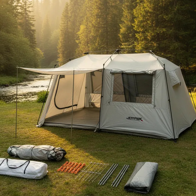 Barraca Camping Automática Joyfox Family Luxe 15 Pessoas