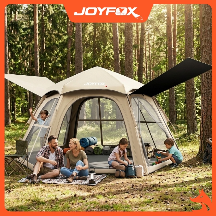Barraca Camping Joyfox Grande 290*250*158cm Automatica 5-8Pessoas