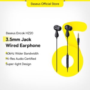 Baseus Encok CZ20 Fone De Ouvido Intra-Auricular Com Fio Hi-Res Tipo