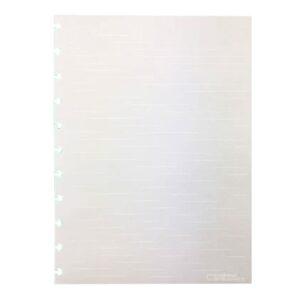 Bloco refil grande pautado linha branca 120g com 30 folhas Caderno