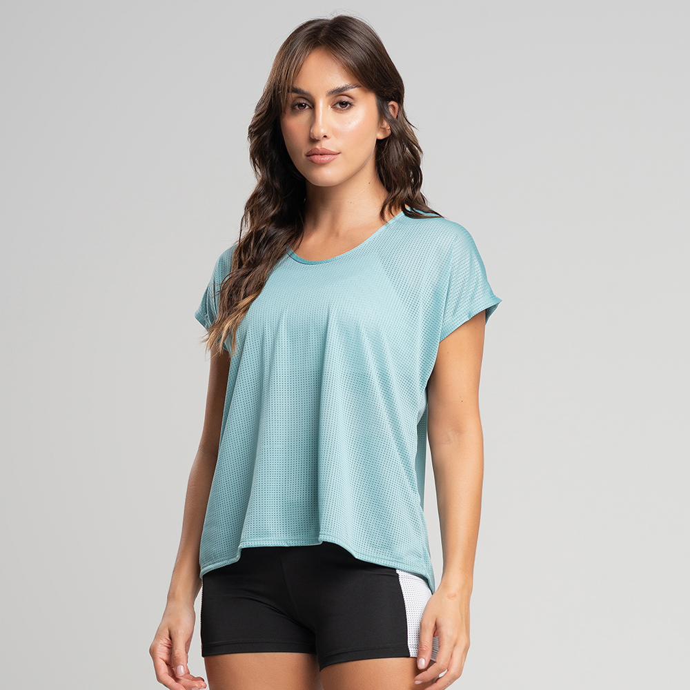Blusa Feminina Dry Fit Fitness Academia, Musculação, Treino e Secagem