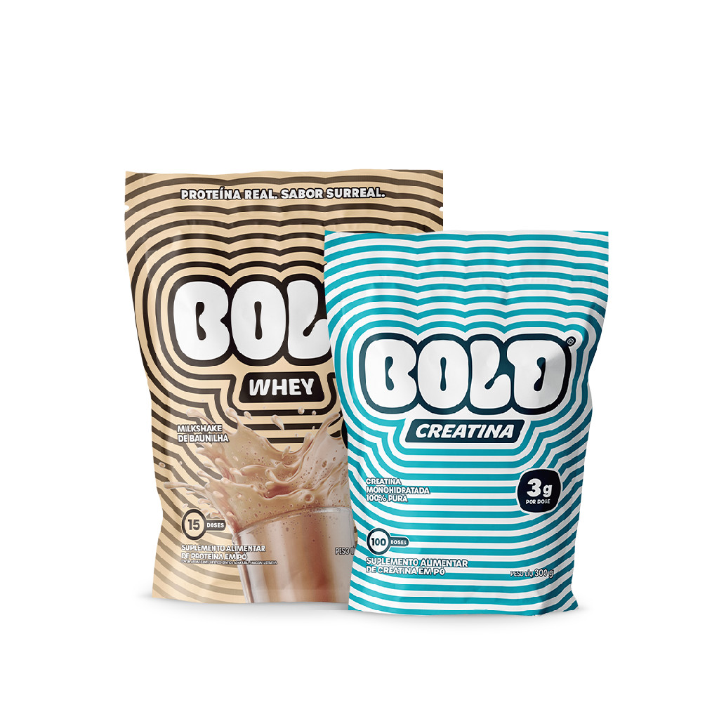 Bold Whey Protein 450g Creatina 300g Combo Baunilha