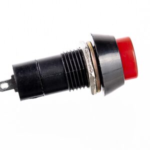 Botão Tic Tac Vermelho On Off VM 2T Com Trava 10 Unidades Interruptor
