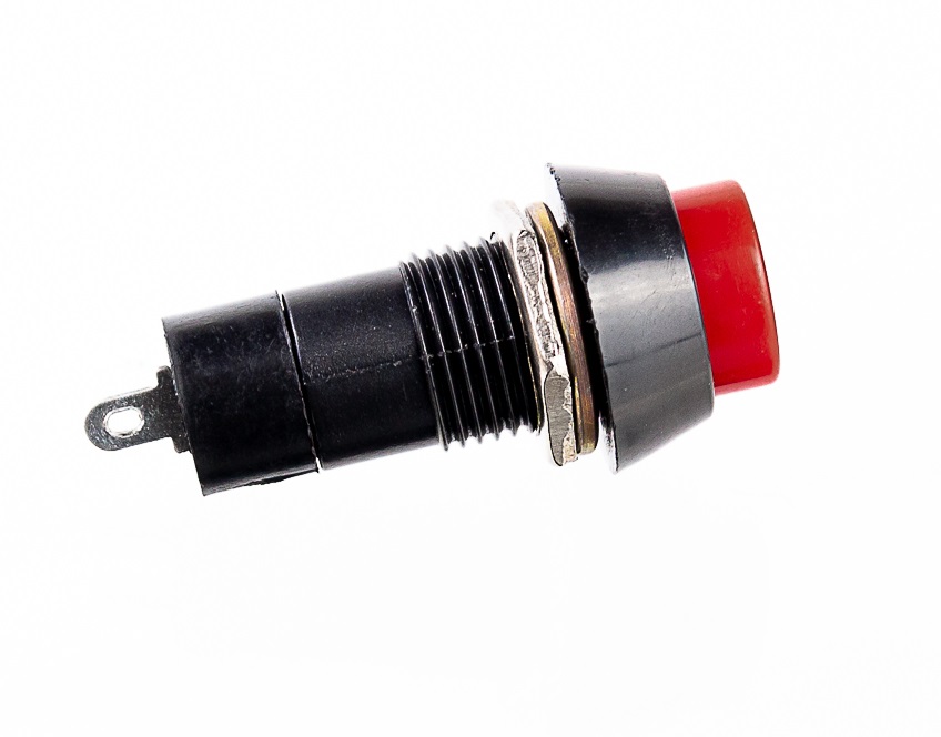 Botão Tic Tac Vermelho On Off VM 2T Com Trava 10 Unidades Interruptor