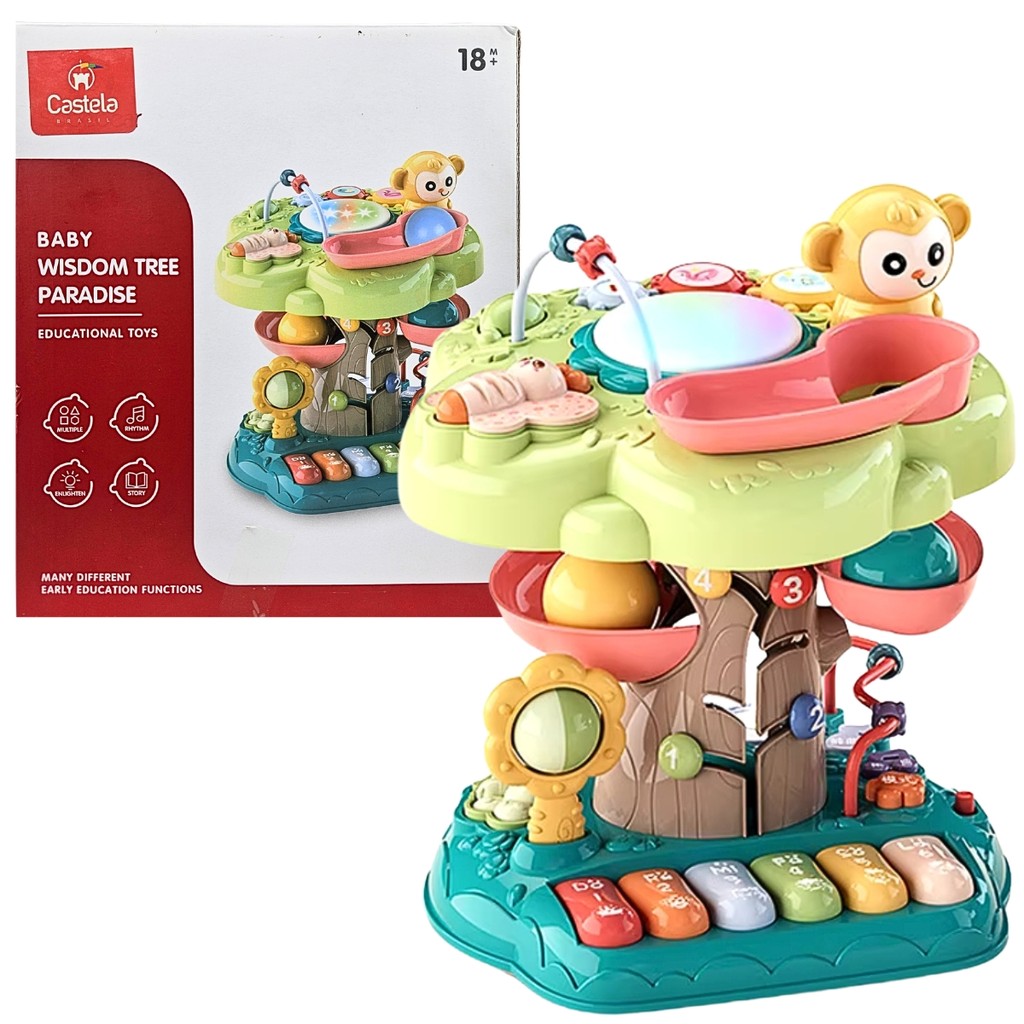Brinquedo Divertido Arvore Eletronica Infantil Educativo Luz e som