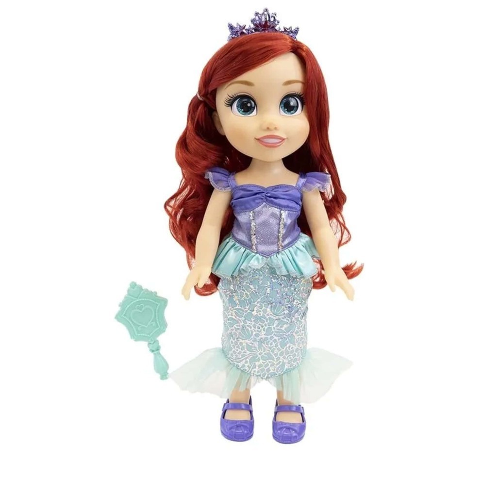 Brinquedo Infantil Boneca Princesas Articulada Ariel 38cm Multikids