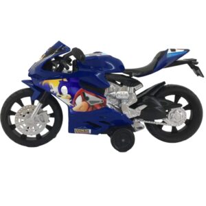 Brinquedo Infantil Moto Fricção Faster Biker Sonic Candide 3453