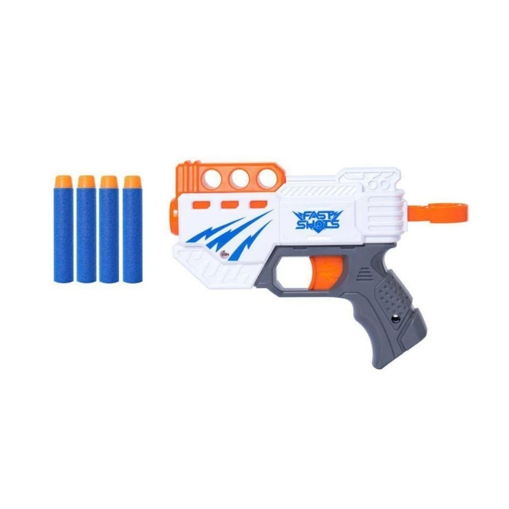 Brinquedo Lançador de dardos X-Target Pistol com 4 Dardos Multikids