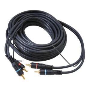 Cabo Rca 3 Metros Som Automotivo Flex Preto