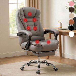 Cadeira Presidente Massageadora Home Office 7 Modos de Massagem