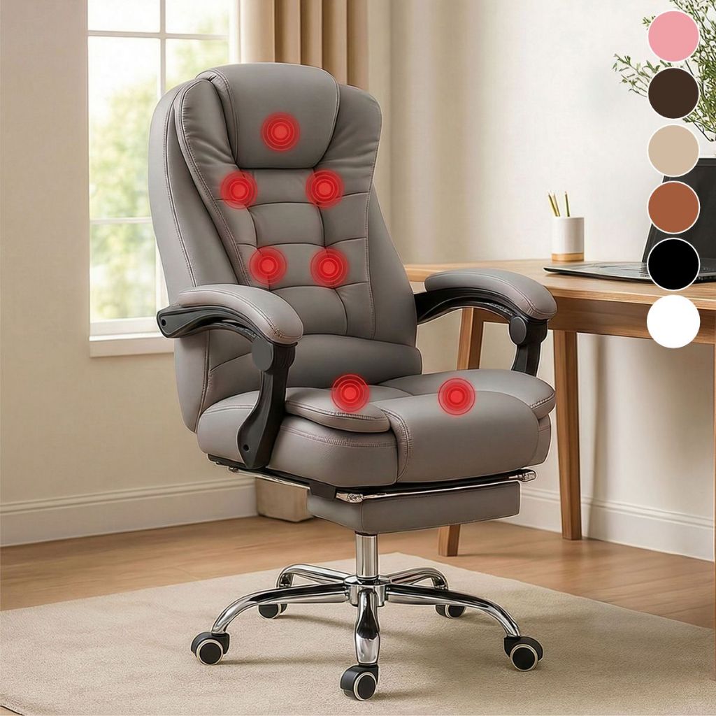 Cadeira Presidente Massageadora Home Office 7 Modos de Massagem