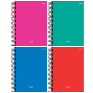 Caderno 10 Matérias 160F Cores Sortidas Stiff Slim 4 Unidades