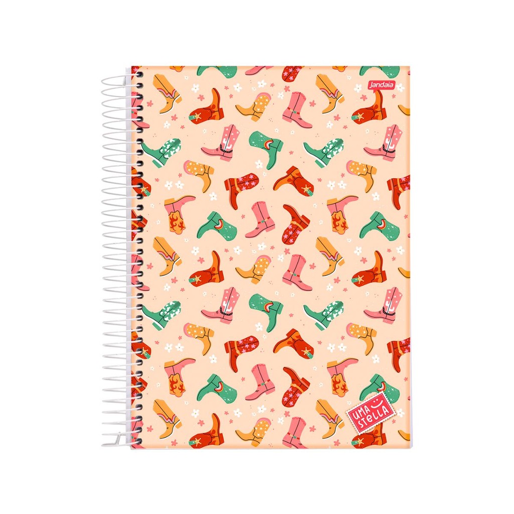 Caderno 20 Matéria Universitario Feminino 320 Folhas Stella Jandaia