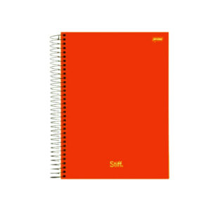 Caderno 20 Matérias Universitário Stiff Jandaia CAPA:Laranja