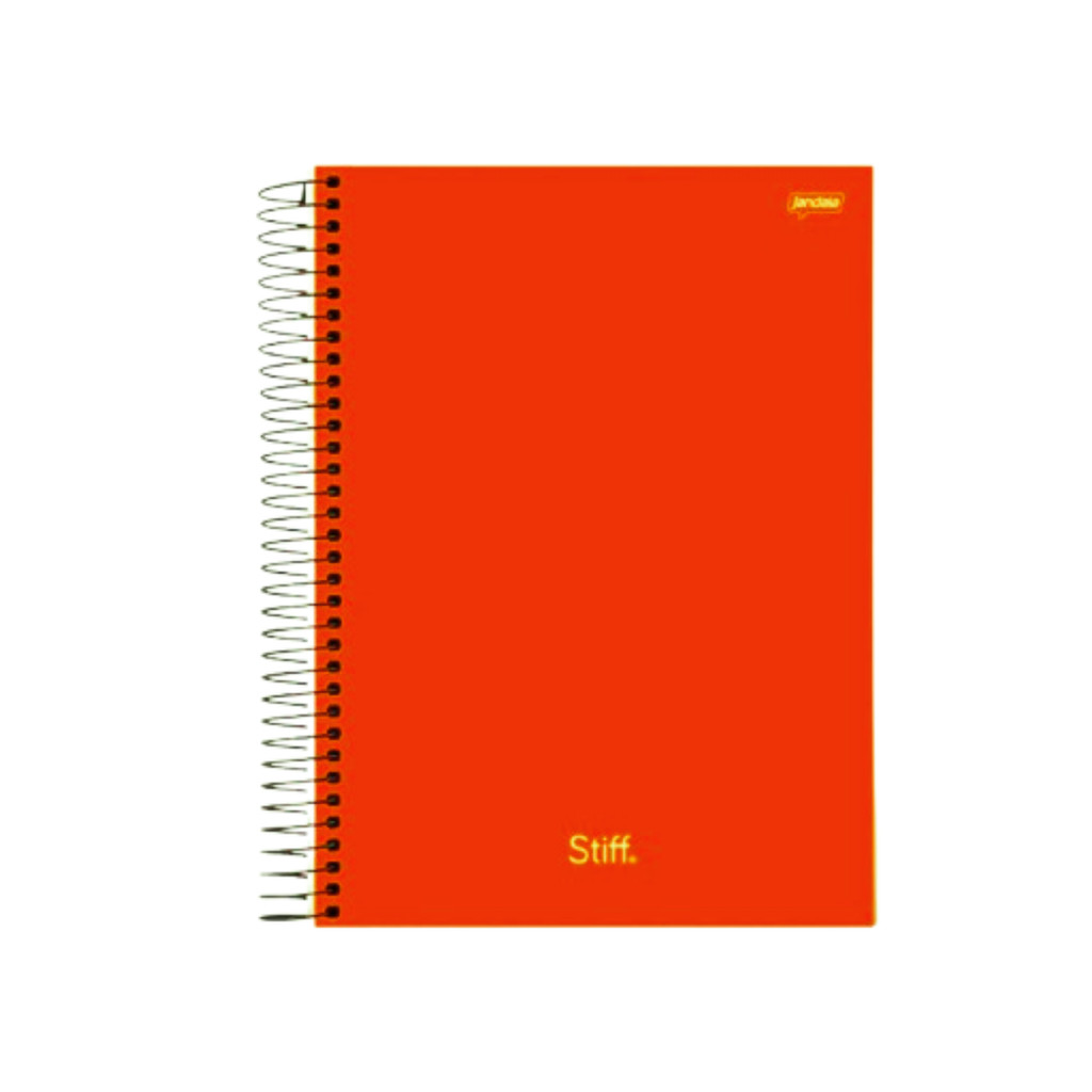 Caderno 20 Matérias Universitário Stiff Jandaia CAPA:Laranja