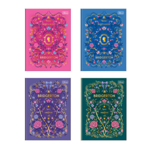 Caderno brochura capa dura colegial 10×1 160 folhas Bridgerton Tilibra