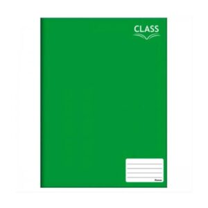 Caderno Brochura Pequeno 14x20cm 80 FolhasClass Verde Foroni