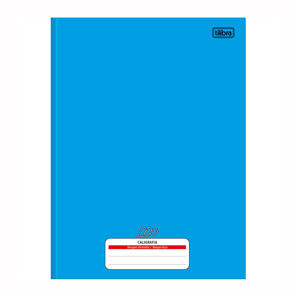 Caderno brochurão capa dura universitário caligrafia 96 folhas D Mais
