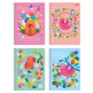 Caderno Espiral Foroni Universitário Capa Dura 01m 80 Folhas Amazzu
