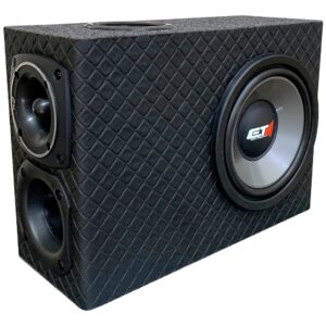 Caixa Som Automotivo Trio Pequena Subwoofer Super Slim Grave Carro