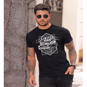Camiseta Masculina Carro Camiseta Estampado Carro Vintage 100%