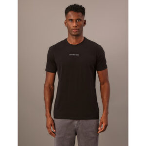 Camiseta Masculina de Algodão Estampa Logo Centralizado Calvin Klein